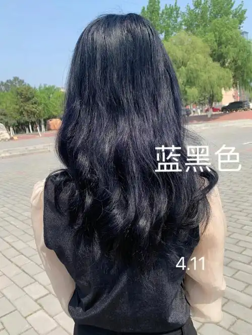 蓝黑色发色翻车了快崩溃了