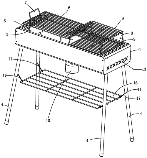一种便携式炭烧烤炉的制作方法