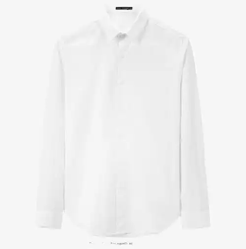 白色简约时尚立体休闲衬衫免抠素材免费下载_觅元素51yuansu.com