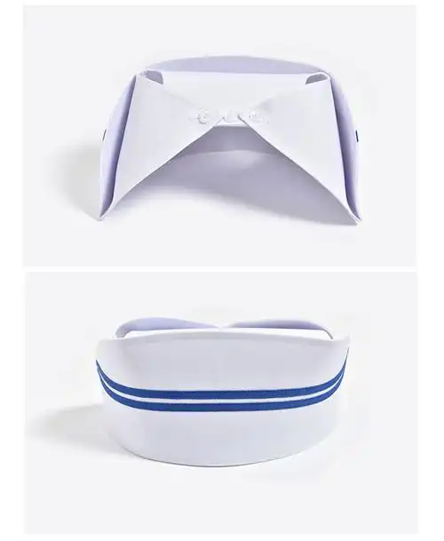 护士帽斜杠护士帽女白色加厚硬挺粉红薄横杠蓝色斜杠燕尾帽护士帽子白