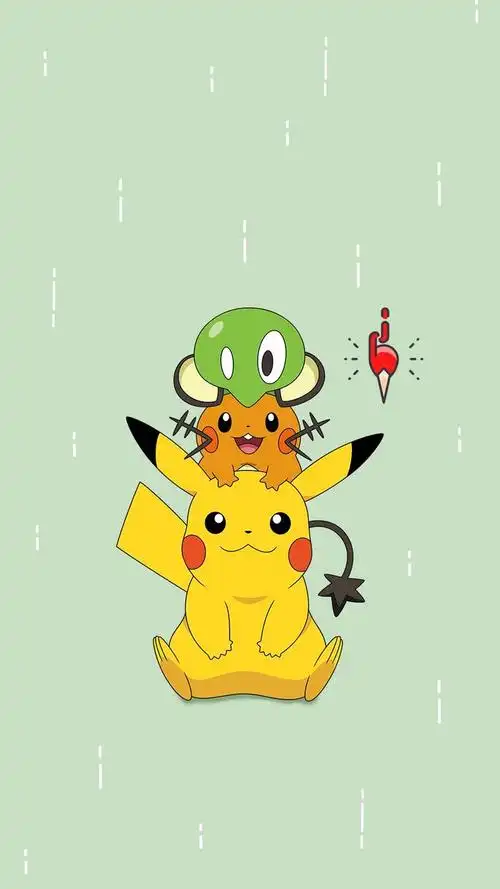 超萌可爱的皮卡丘iphone手机壁纸图片