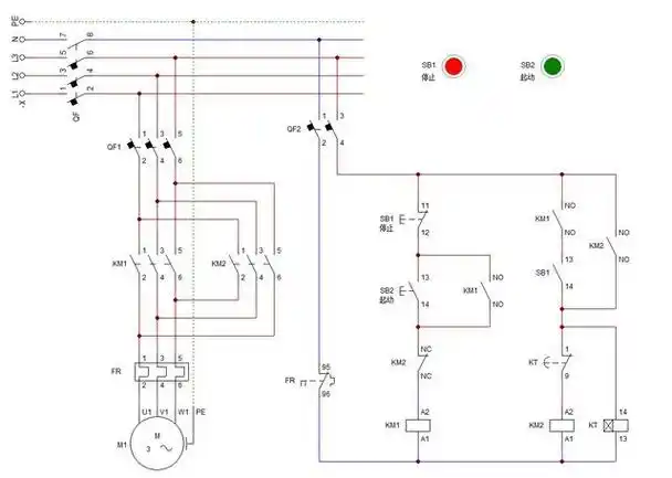 21,零基础学电工-单向运转反接制动控制电路(电路图,仿真图)