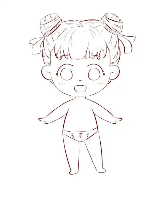 q版小女孩来啦家人们约稿接单啦 二次元全身 半身 人设 儿 - 抖音