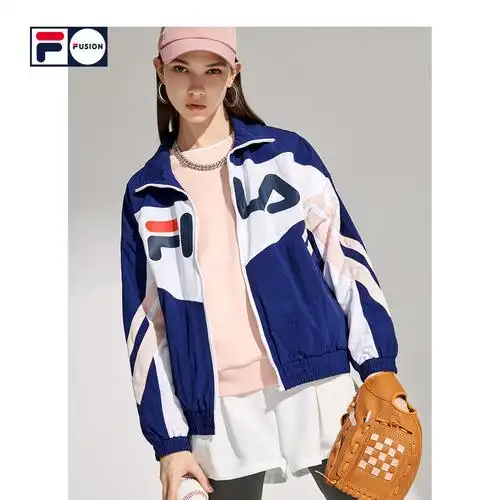 filafusion斐乐女梭织外套2020秋冬新款运动茄克