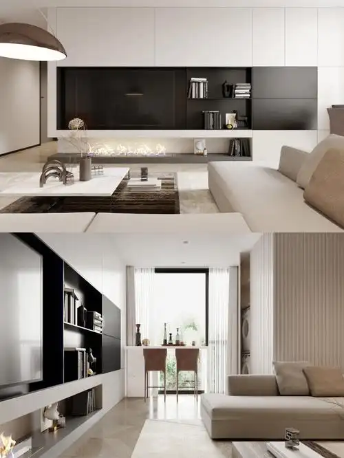 原色原创95㎡现代轻奢风样板间设计