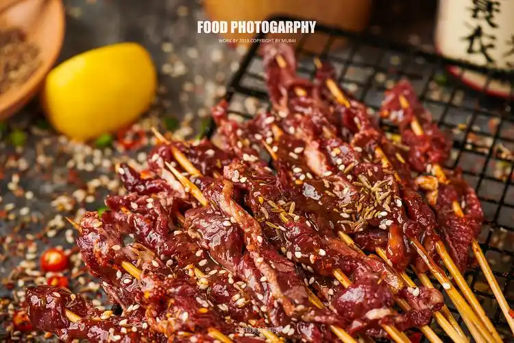 烤串拍摄(烧烤,烤串,中餐,美食摄影)