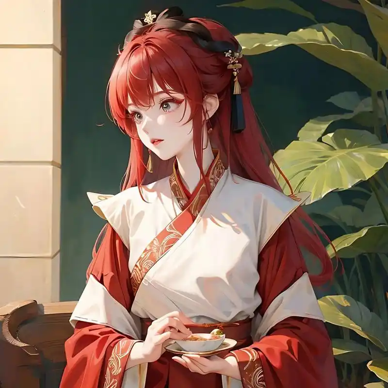 ai古风红发少女头像壁纸 熬过无人问津的日子,才配拥有诗和远方,生活