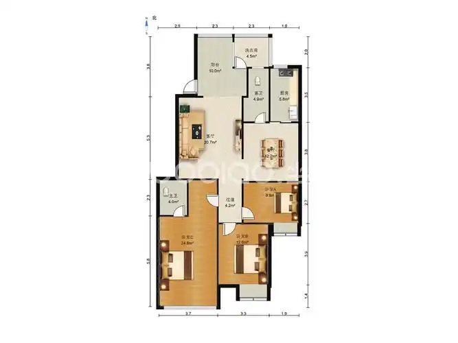 金城高尔夫二期 3室2厅 250万