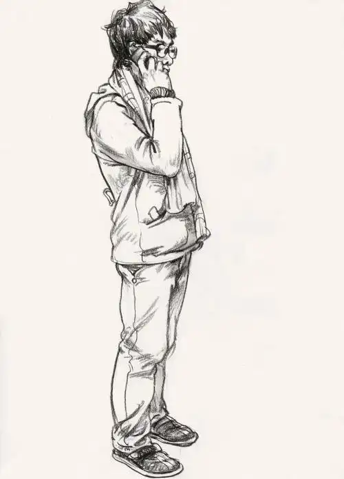 全身人物速写简笔画