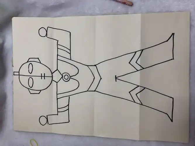 杰克奥特曼的儿童简笔画