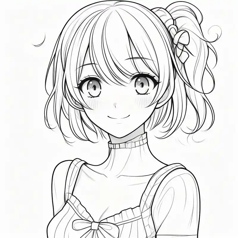 超萌黑白漫画女生头像 哇～这些黑白漫画风格的女生头像简直太可爱了!