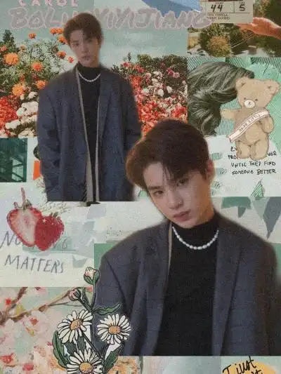 黄明昊justin|拼接壁纸聊天背景图wallpaper 今日份心动男孩 cr:菠萝