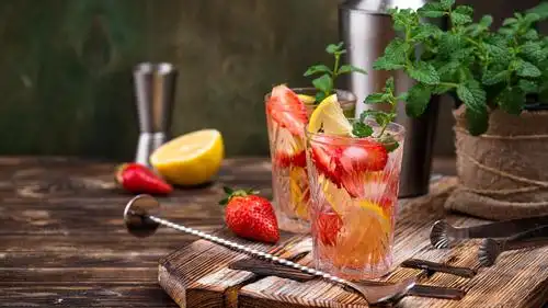 小清新水果饮品静物写真,酒水饮料-回车桌面