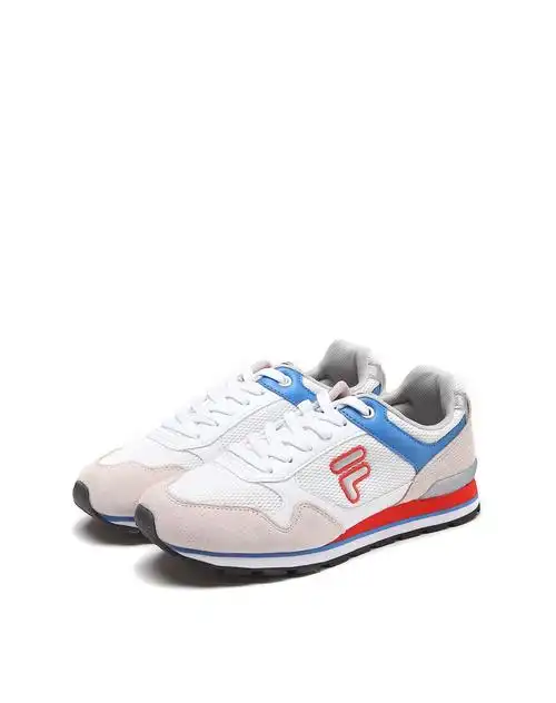 斐乐男女经典复古 女款白配火红色跑鞋22525422-wt_唯品会