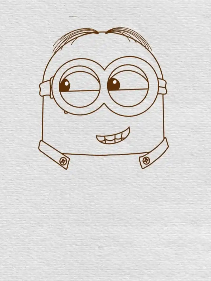 小黄人简笔画教程已附色(100/37) 我是小黄人———————爱你的我