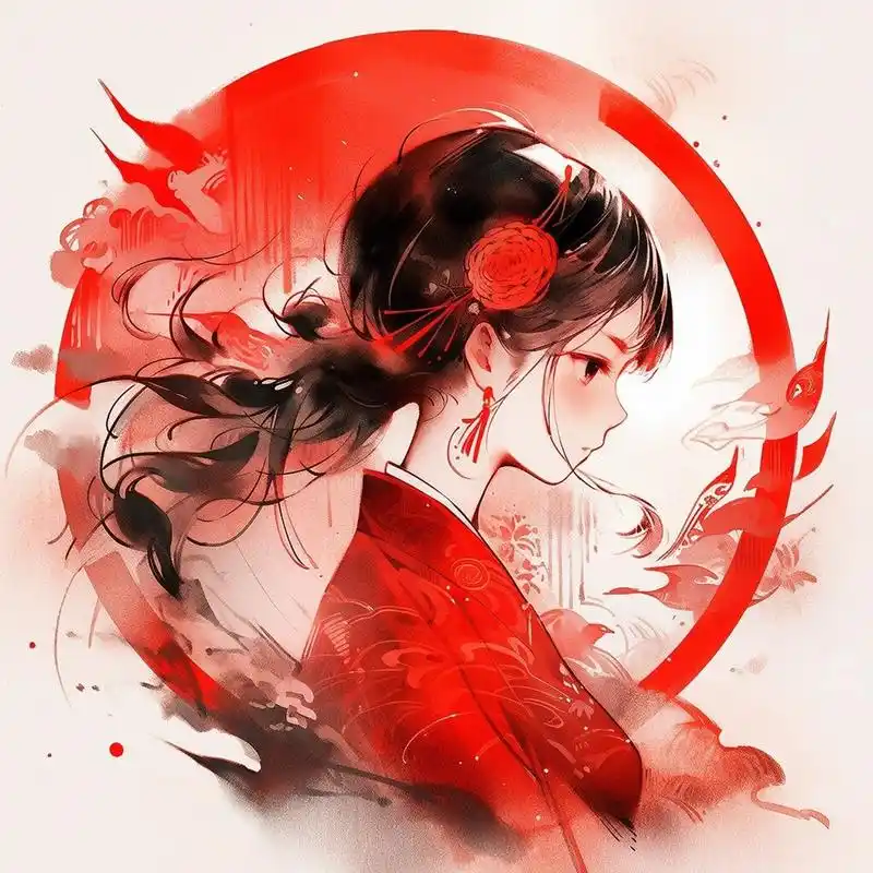 古风红衣少女头像 9597 古风红衣少女,倾城一笑 9478 她如