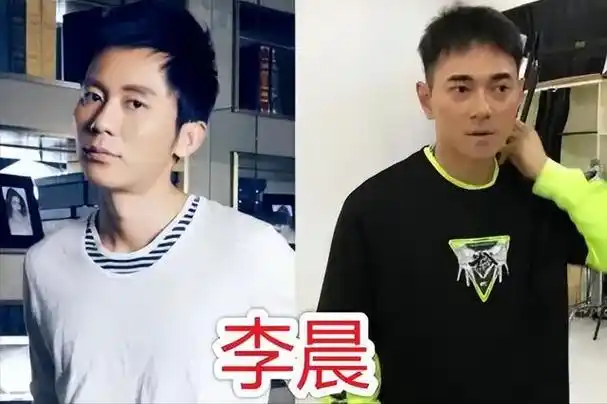 曝42岁李晨上海遛娃推简易婴儿车太低调女儿五官清秀超像爸