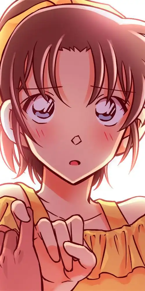 《名侦探柯南》远山和叶,平次口中的笨女人,元气满满,全面屏