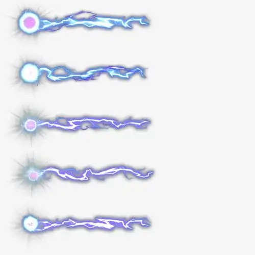 闪电攻击特效免抠素材免费下载_觅元素51yuansu.com