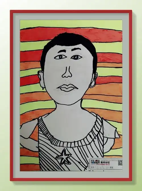 2018秋浩维城东校区精品毕加索班作品【自画像】