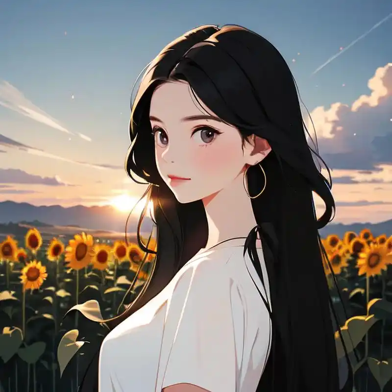 唯美阳光7715向日葵女孩97头像