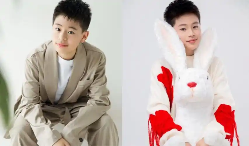 蔡国庆儿子12岁啦!庆庆浓眉大眼颜值高,寸头造型男子气概十足