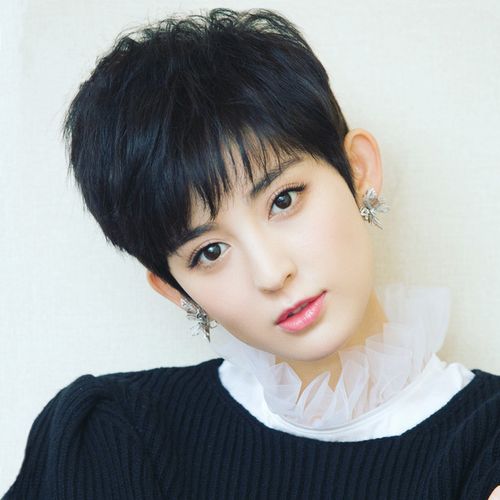 厂家批发时尚节日派对假发女短直发碎发刘海假发头套批发一件代发