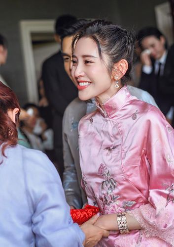 cpp531春秋唐艺昕结婚礼服国风复古唐装刺绣蕾丝上衣中式短外套女