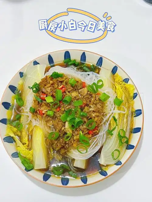 厨房小白快手蒸菜蒜蓉粉丝娃娃菜02