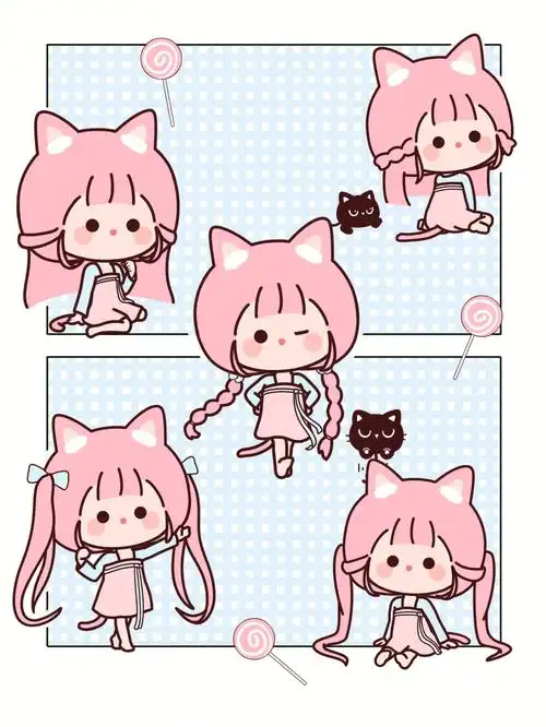 喵酱壁纸|喵酱漫画|要可爱没脑袋!可爱鬼～