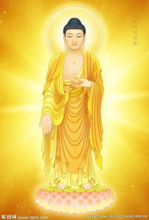 阿弥陀佛像设计图__宗教信仰_文化艺术_设计图库_昵图网nipic.com