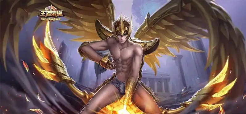 王者荣耀后羿黄金射手座腹肌无遮挡高清图