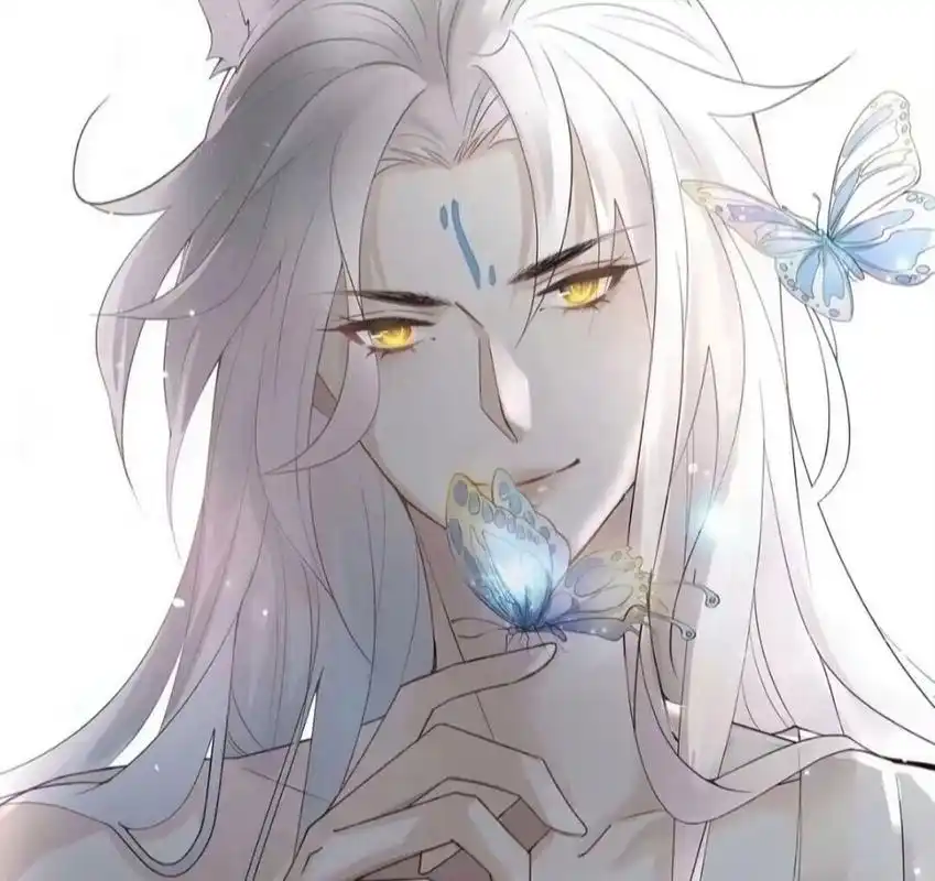 白发系列头像男生 感觉二次元世界里面的白发男神颜值都高