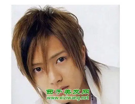 最个性男生长碎发发型图片