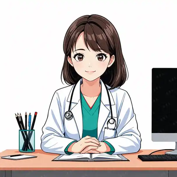 职业头像|女医生专属办公手绘卡通创意头像