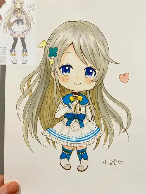 动漫手绘  #马克笔儿童画  #素材分享 #画画的日常  #治愈系漫画