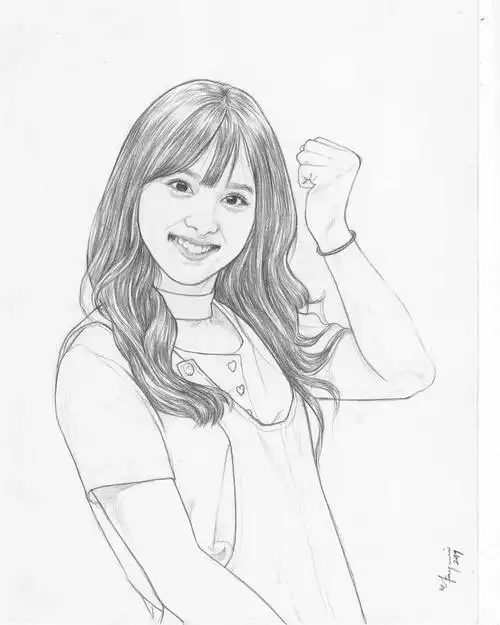 大神的美女线描,真的太绝了,干净利落的线条,临摹起来!