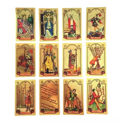 海沃德 塔罗牌 新款pvc韦特经典塔罗牌78张 塑料维特塔罗牌桌游 月亮