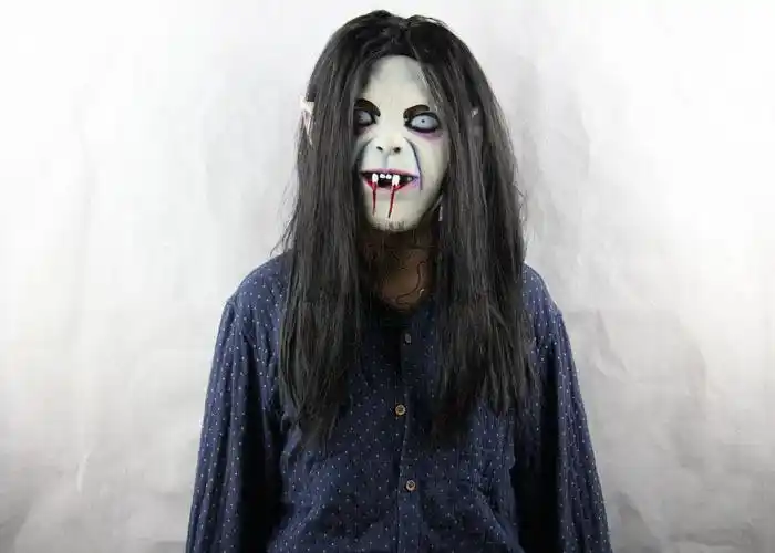 恐怖咒怨贞子鬼怪头套 万圣节舞会道具 高档乳胶恐怖鬼面具批发