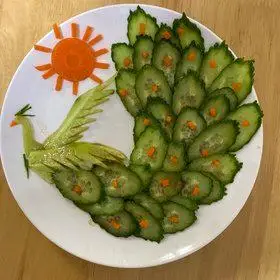 创意菜凤凰黄瓜拼盘的全部作品