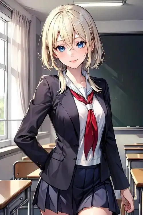 ai少女壁纸:黑丝搭配高跟鞋 绝美曲线惊艳吸睛