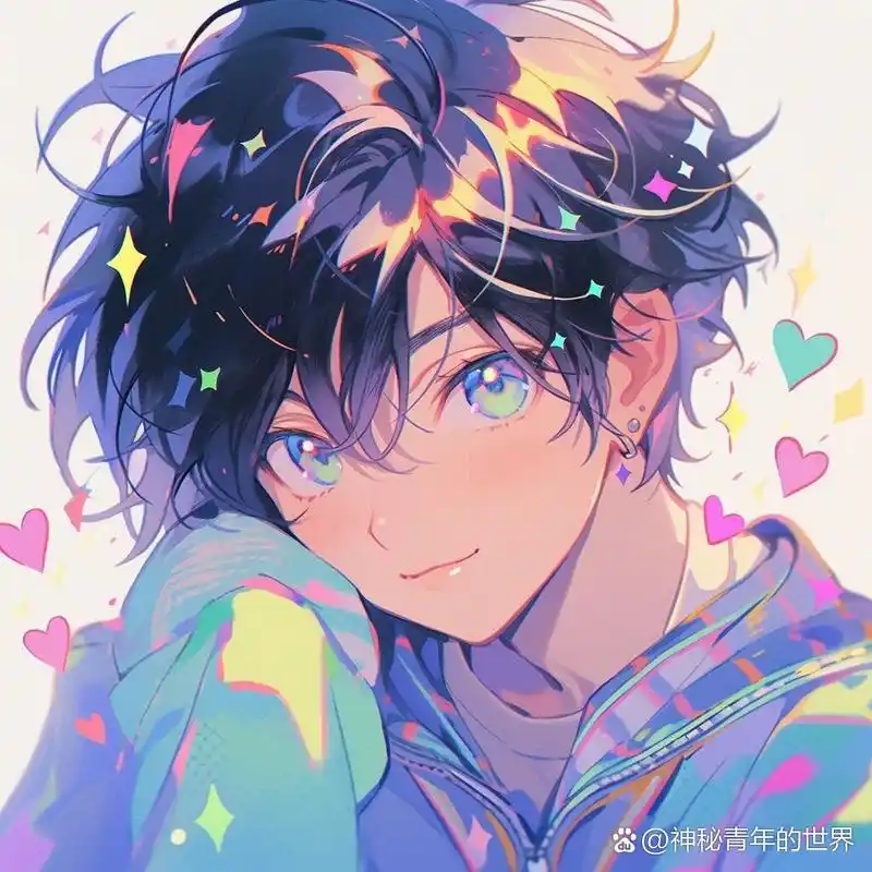 超级好看可爱治愈二次元男生头像来啦0415959595