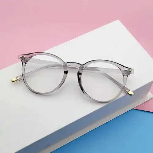 2021新款防蓝光眼镜时尚网红同款米钉小圆框ins风可配近视眼镜