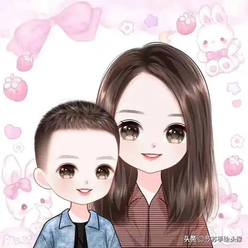 母亲节卡通图片最新图片,妈妈和孩子的头像 卡通图片