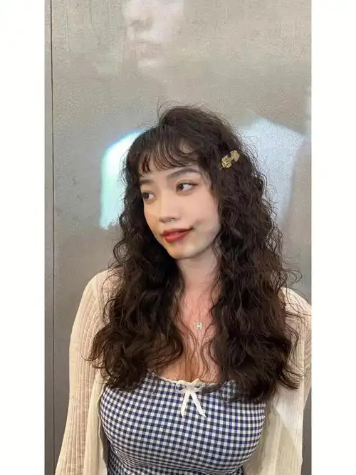 超显脸小的羊毛泡面卷芭比卷