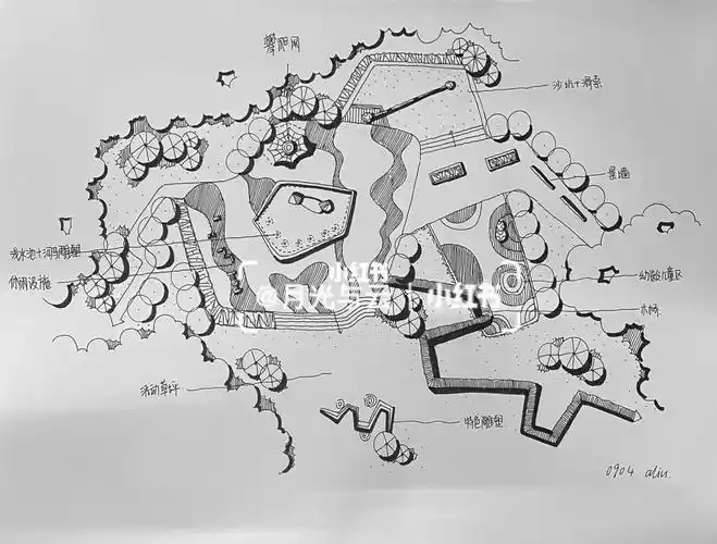 攀爬,滑索……生态科普:观鸟屋,生态浮岛,亲水栈道,生态林,雨水花园