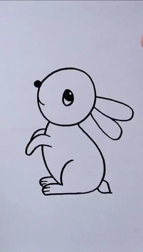 小白兔简笔画