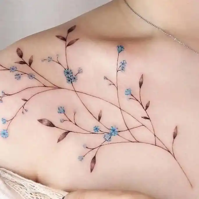 女生锁骨后肩纹身.我爱大风与烈酒 也爱孤独和自由 当大雾四起 - 抖音