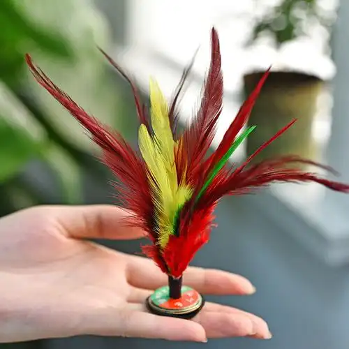 鸡毛毽子幼儿园小学生儿童比赛专用耐踢毽球运动毽子