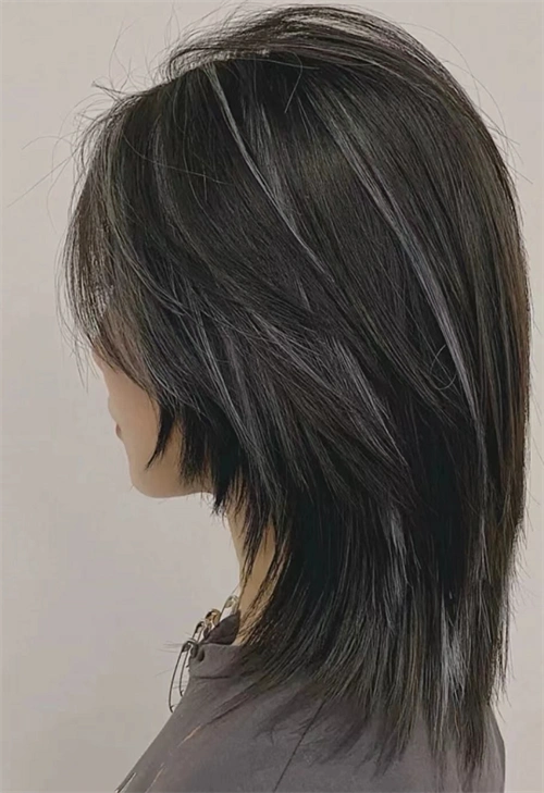 个性狼尾鲻鱼头 甜酷女生中短发_时尚发型 - 美发站